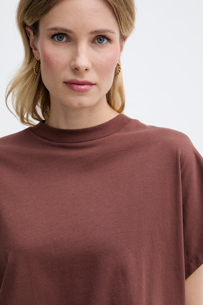 United Colors of Benetton tričko dámske bavlnené hnedá 3096D1071