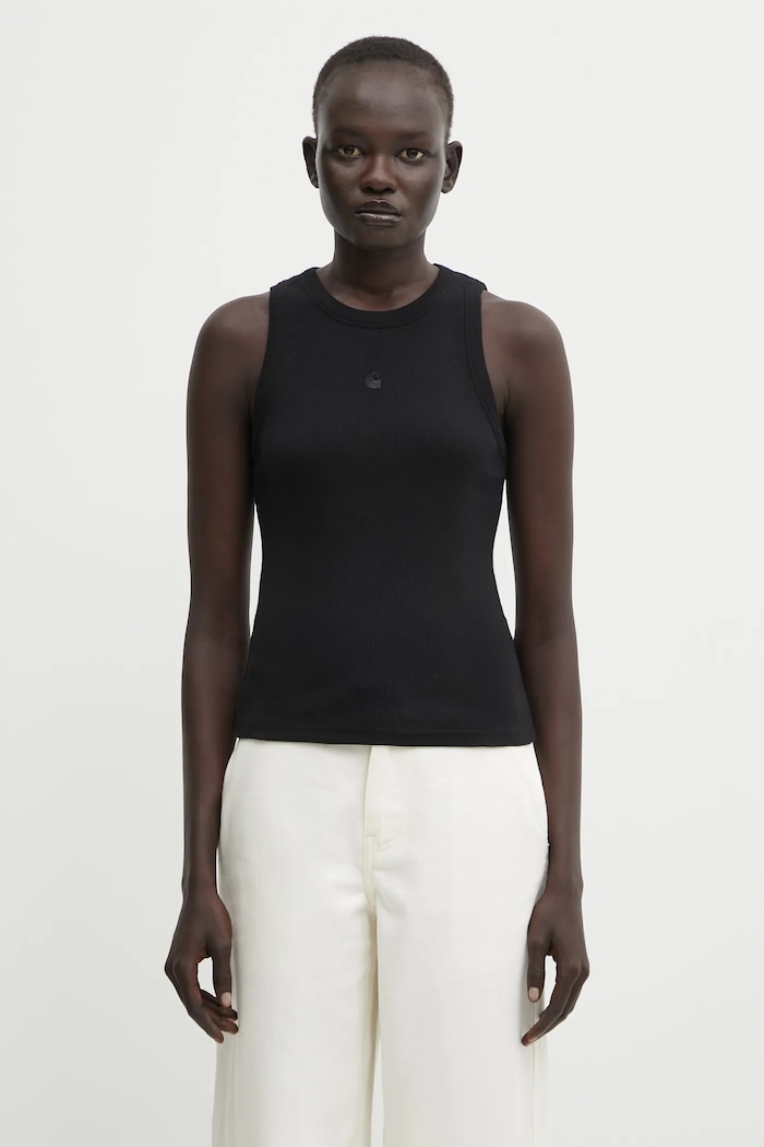 Carhartt WIP top Philips A-Shirt plain black I034624.89XX