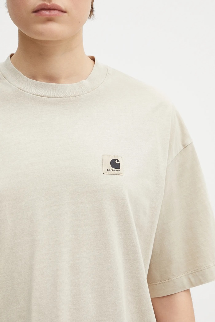 Carhartt WIP cotton t-shirt S/S Nelson T-Shirt beige I033051.2LPGD