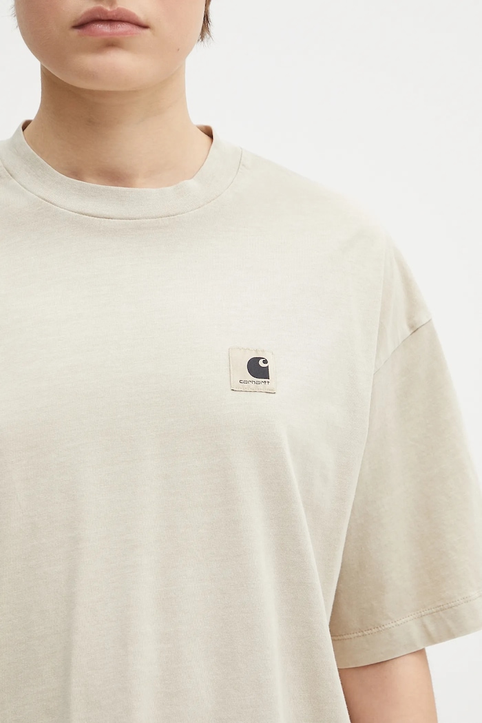 Carhartt WIP cotton t-shirt S/S Nelson T-Shirt beige I033051.2LPGD