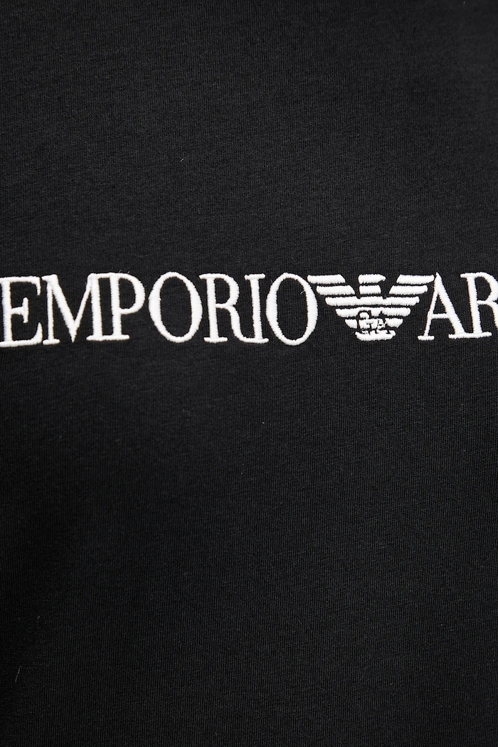 Emporio Armani Underwear póló otthoni viseletre fekete EW000408.AF10881