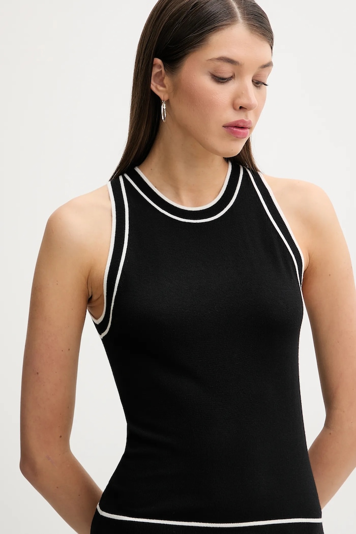 FROM FUTURE vesta de lana negru WTO01795