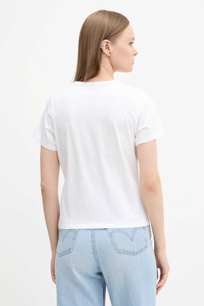 Oblečenie Bavlnené tričko Abercrombie & Fitch KI157.5201.100 biela