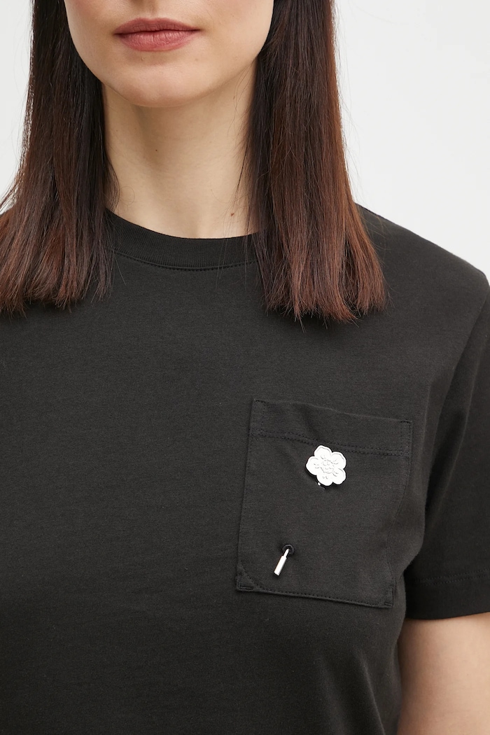 Kenzo t-shirt in cotone nero FF52TS1504SG.99J