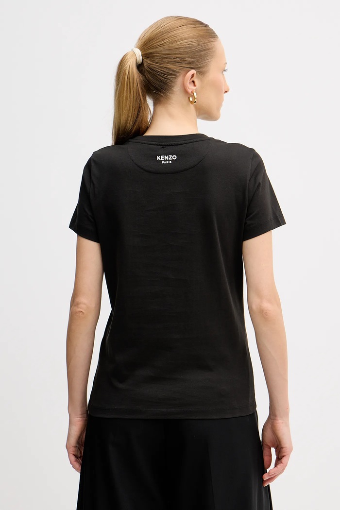 Oblečenie Bavlnené tričko Kenzo Pop FF52TS1674SO.99J čierna