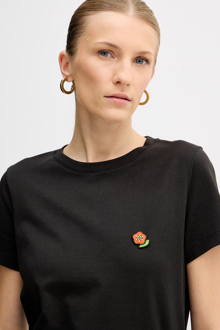 Bavlnené tričko Kenzo Pop čierna FF52TS1674SO.99J