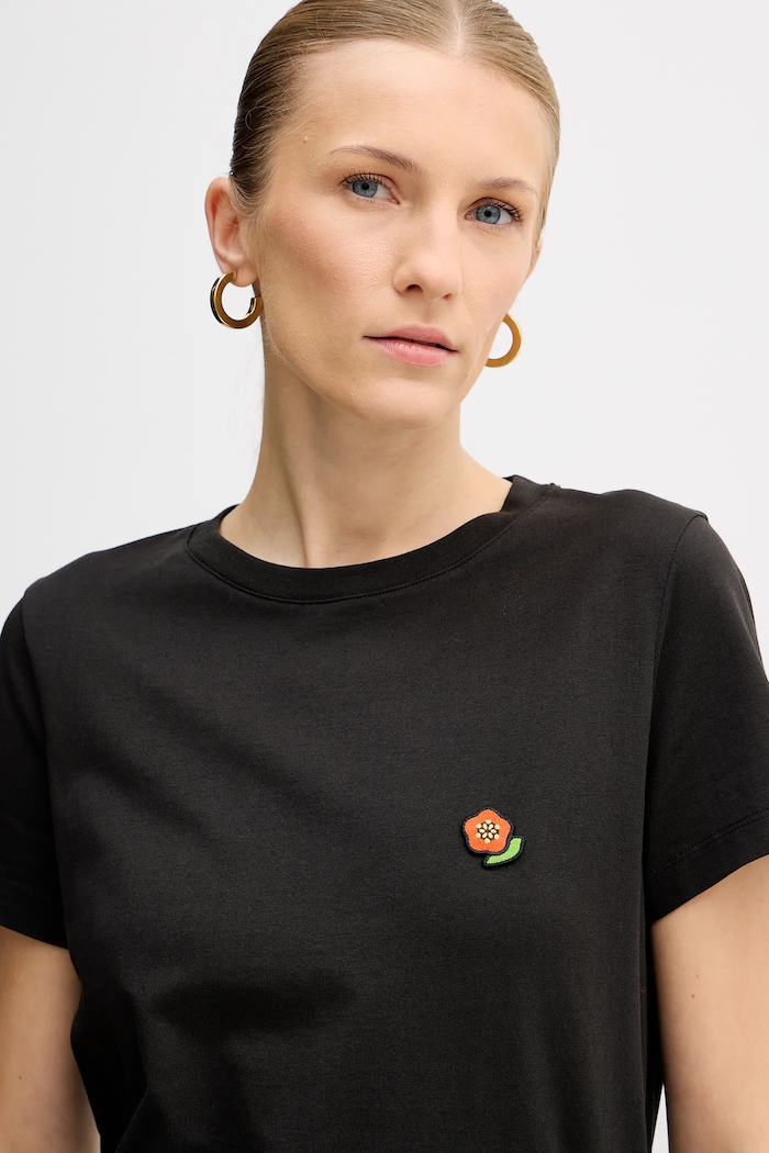 Bavlnené tričko Kenzo Pop čierna FF52TS1674SO.99J