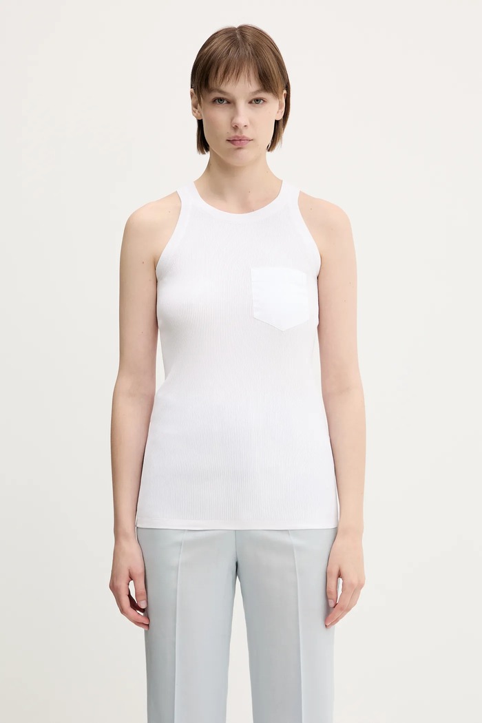 Sportmax top Aia slim white 2512361072600