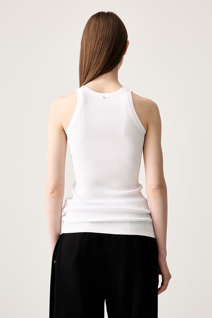 Oblečení Sportmax Aia top s viskózou dámský 2512361072600 bílá