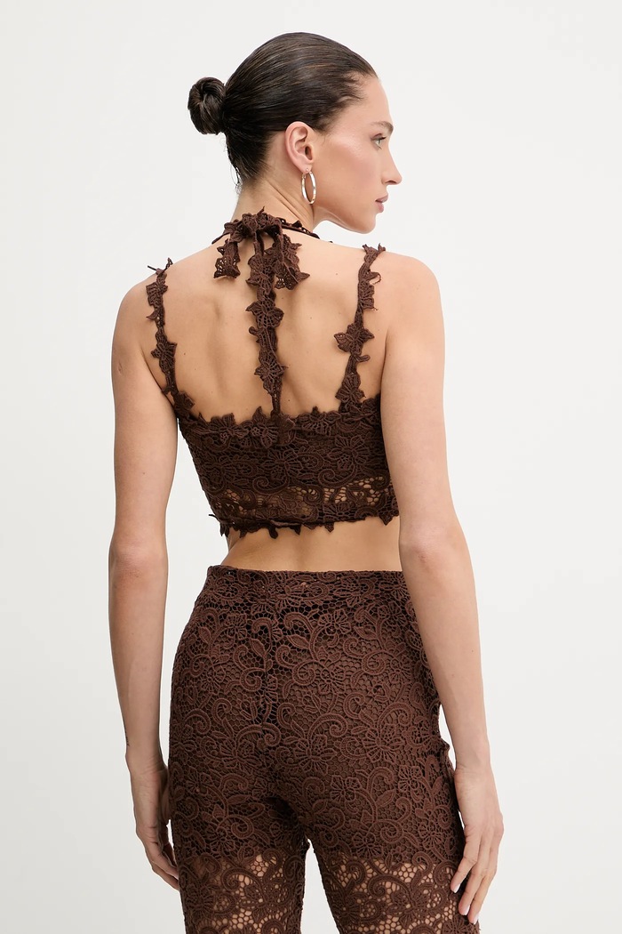 Oblačila Top Ermanno Firenze D464L601HGJ rjava