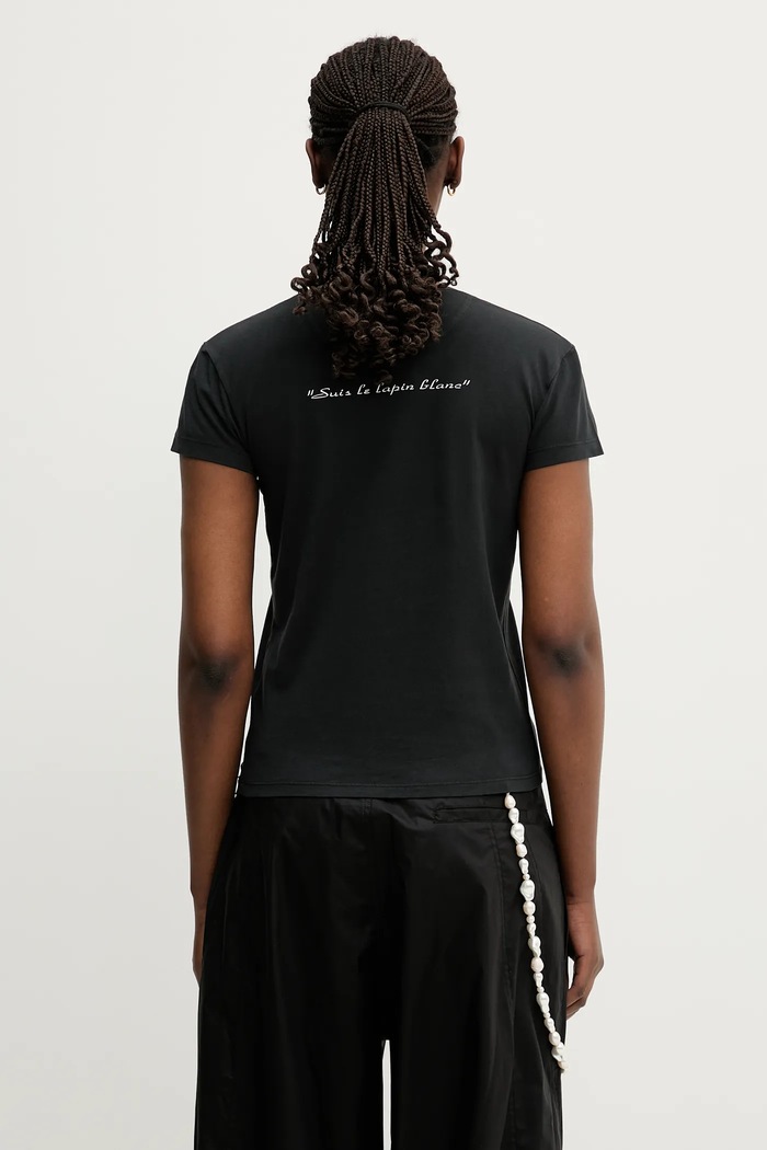 Odzież MM6 Maison Margiela t-shirt bawełniany S62GD0199.M20108.899 czarny