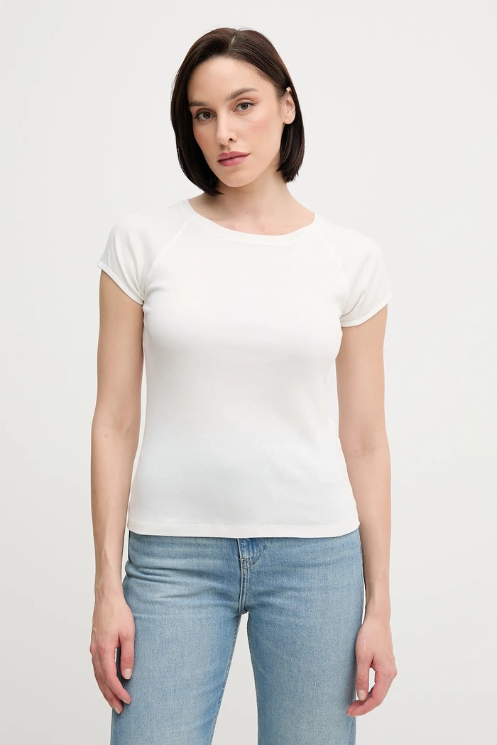 Pedro del Hierro t-shirt bawełniany bawełna biały 4539619