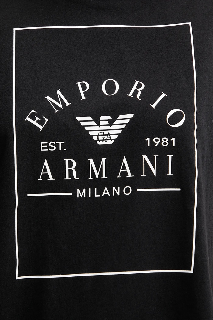 Bavlněné tričko Emporio Armani Underwear černá EW000553.AF10887