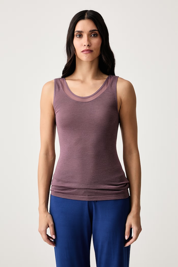 Chantelle Top damski wełniany Femilet fioletowy FN1582