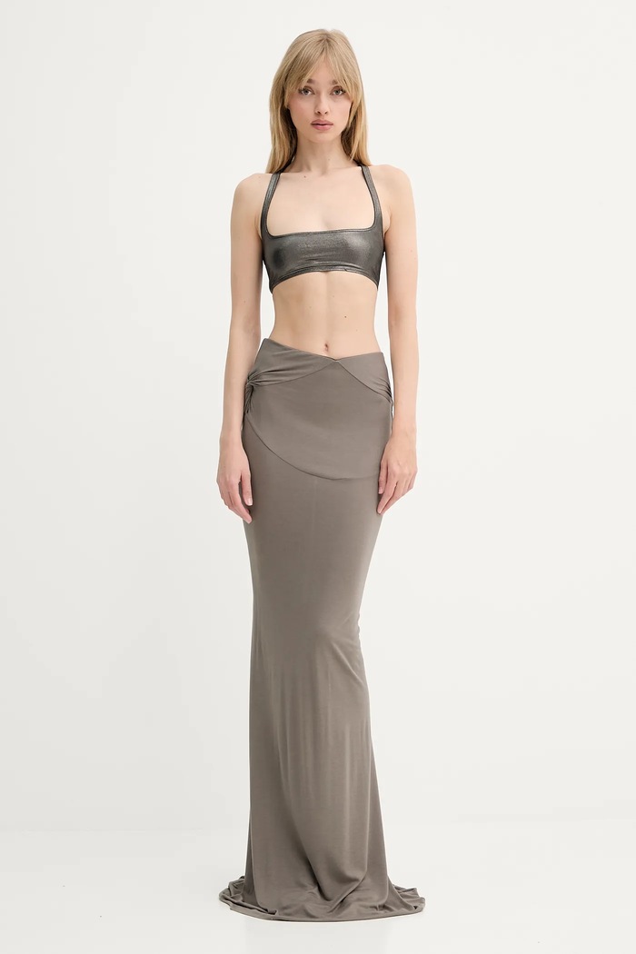Top Rick Owens Lilies LI01E4100GVIL sivá SS25