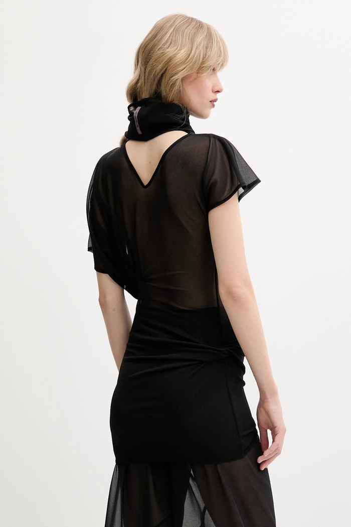 Ρούχα Μπλουζάκι Rick Owens Lilies LI01E4205OT μαύρο