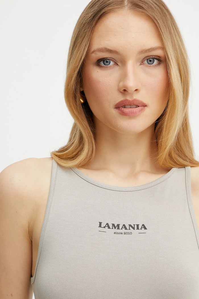 Top La Mania BASIC.CROP.TOP bej