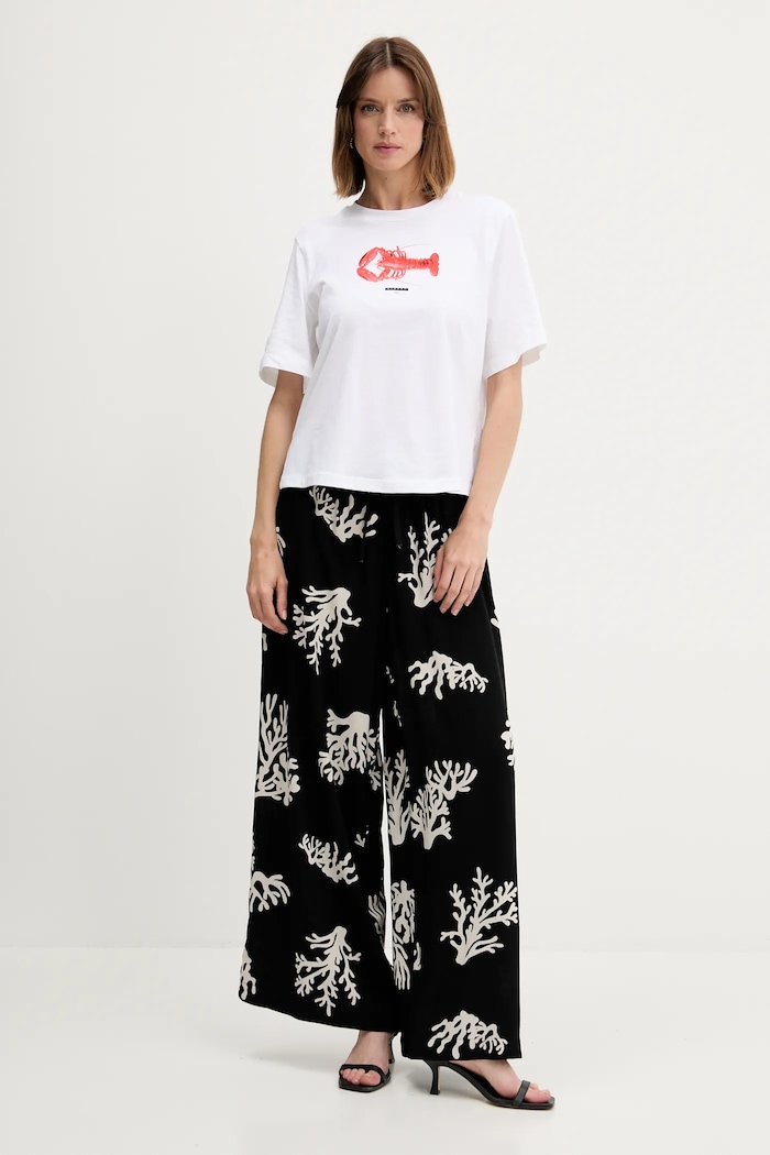 Sisley T-shirt in cotone 3I1XL107G bianco SS25