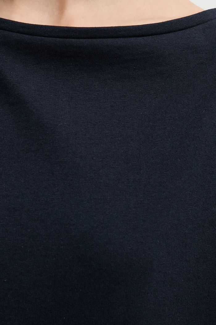 Tricou din bumbac Sisley bleumarin 36W9L400N