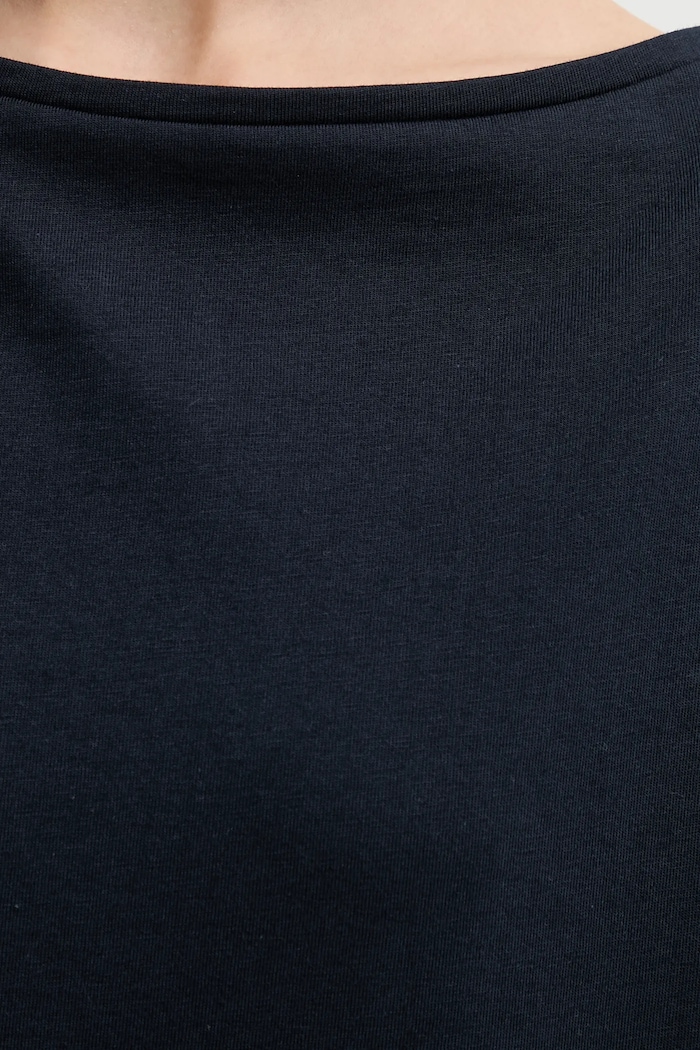 Tricou din bumbac Sisley bleumarin 36W9L400N