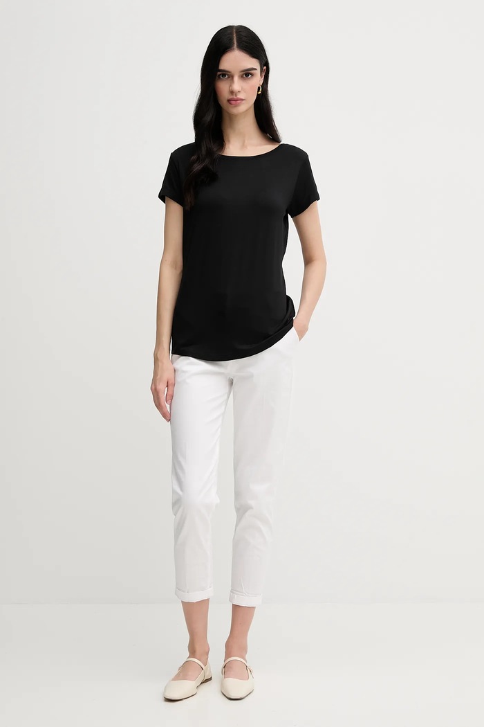 Sisley t-shirt 3Z12L107O nero SS25