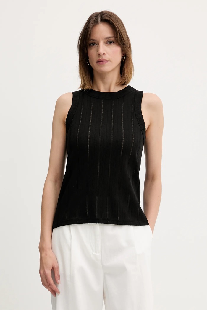 Sisley Top negru 31WELH00X
