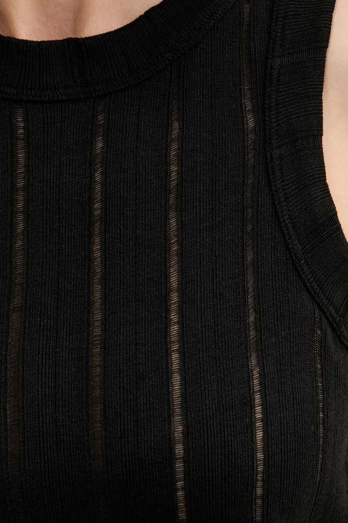 Top Sisley negru 31WELH00X