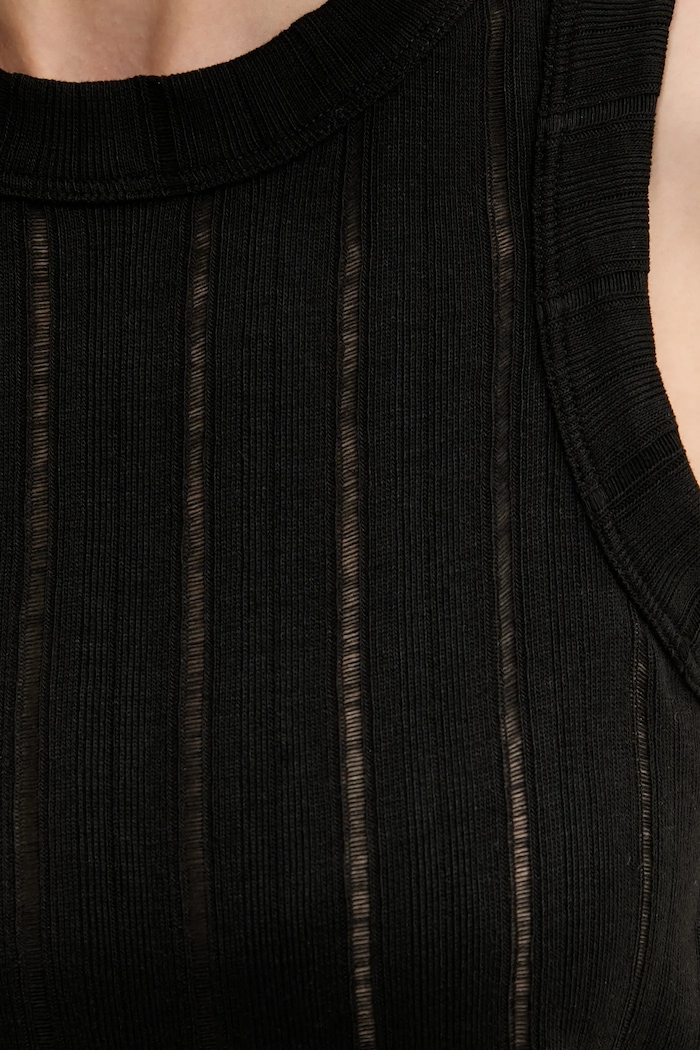 Top Sisley negru 31WELH00X