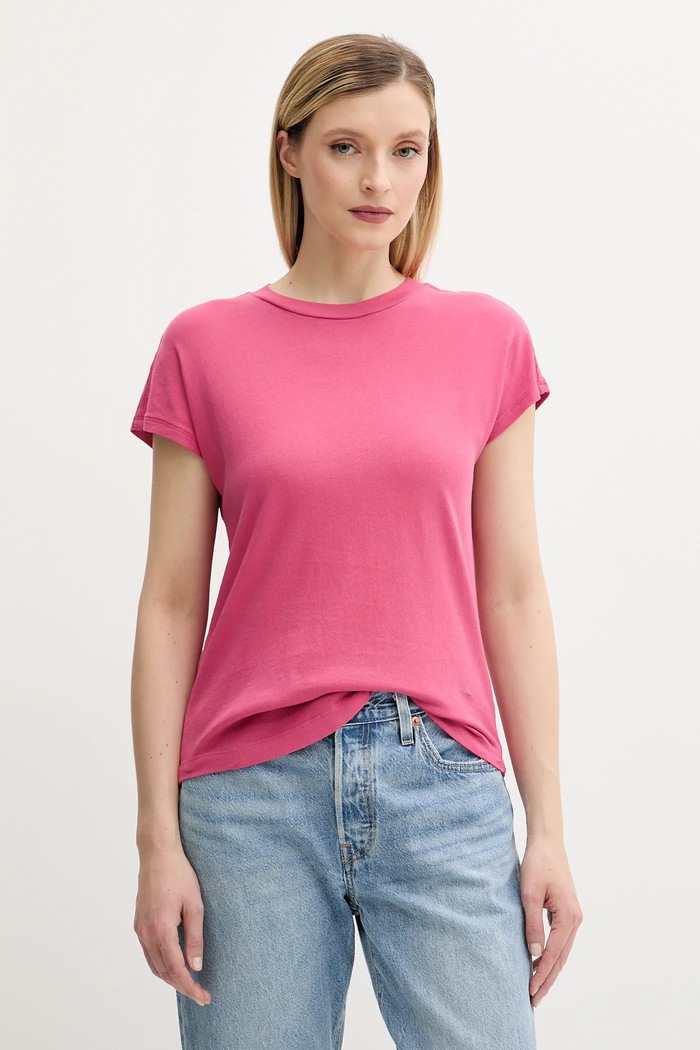 Marc O'Polo t-shirt bawełniany bawełna różowy 516210051549
