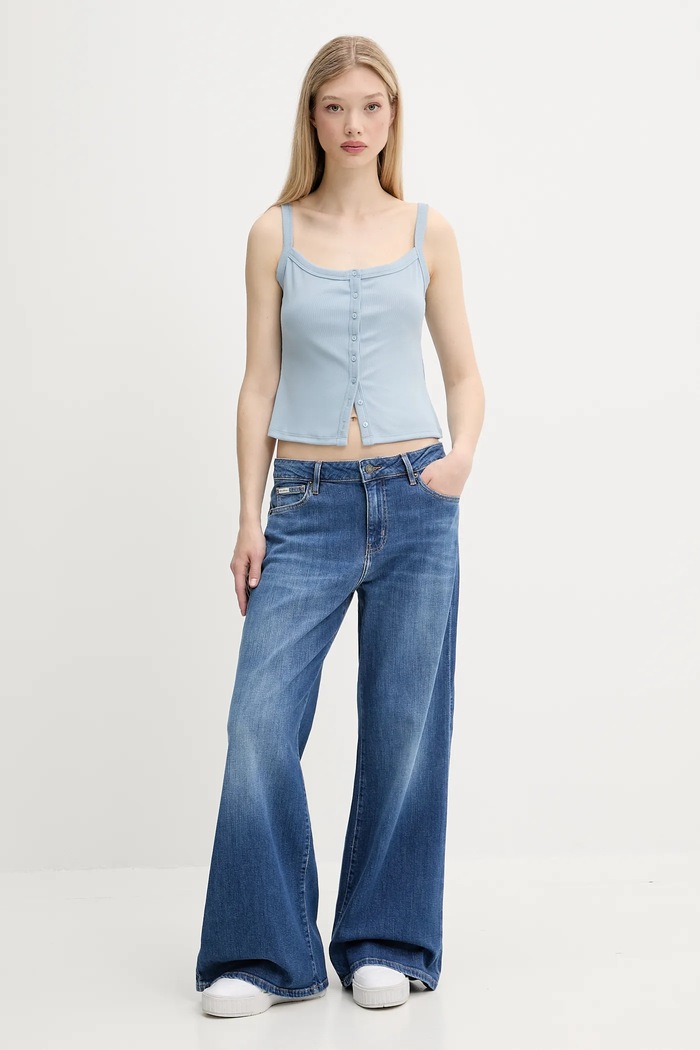 Top Abercrombie & Fitch KI139.5412.220 modrá SS25