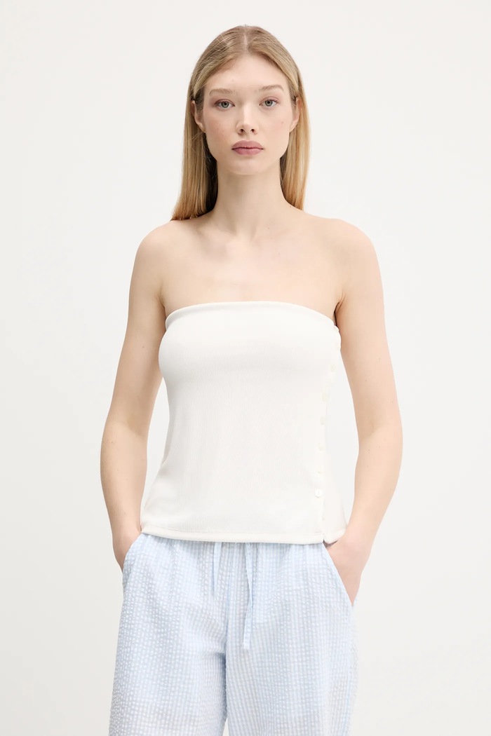 Top Abercrombie & Fitch hladký béžová KI139.5414.178