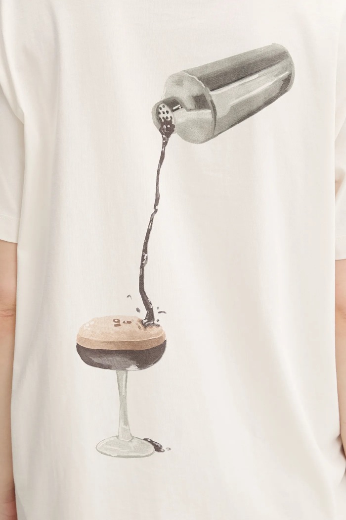 T-shirt bawełniany Abercrombie & Fitch beżowy KI157.5068.101