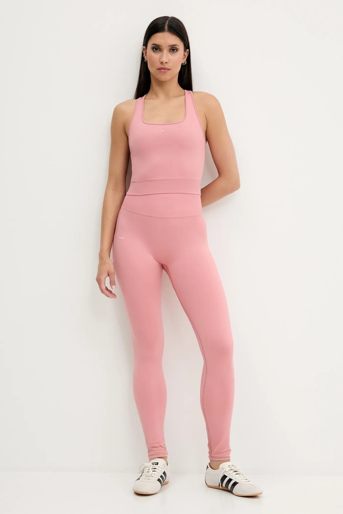 Pangaia top Plant-Stretch Ribbed Tank Top 10002425 roz AW25