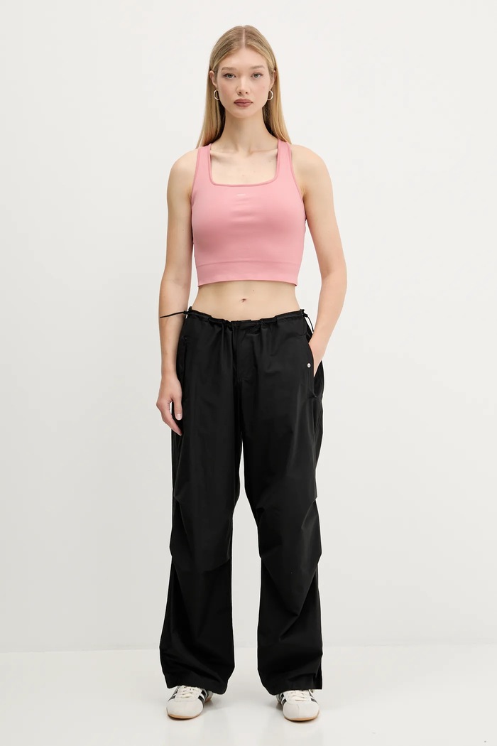 Pangaia top Plant-Stretch Ribbed Tank Top 10002425 roz AW25