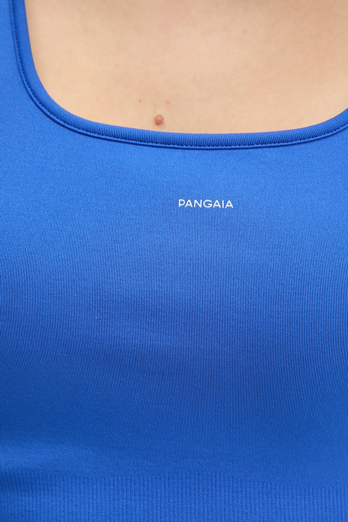 Pangaia top Plant-Stretch Ribbed Tank Top 10002425 albastru
