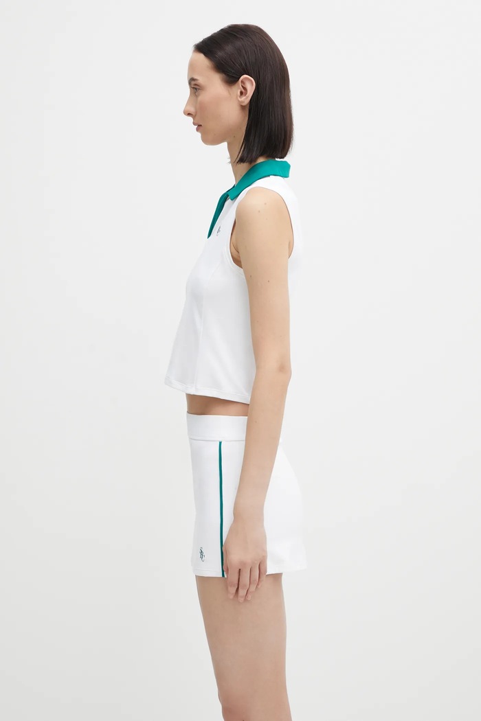 Sporty & Rich top Src Sports Polo TO024621302WH27 biały AW25