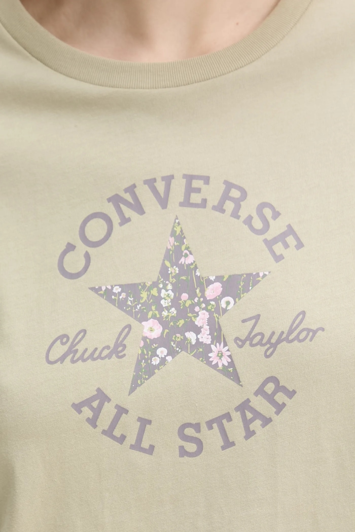 Converse tricou din bumbac 10027751.A04 verde