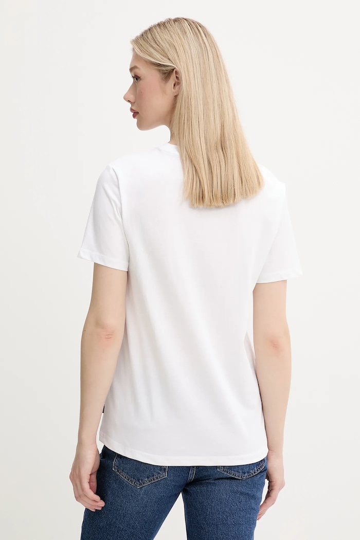 Îmbrăcăminte Converse tricou din bumbac 10027751.A01 alb