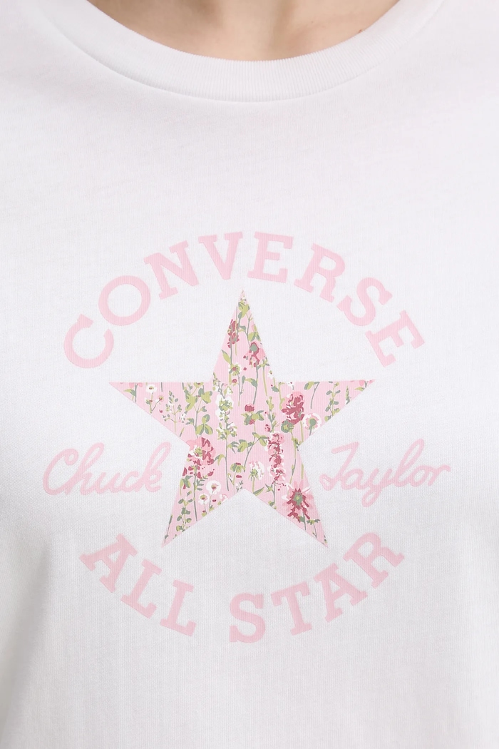 Converse tricou din bumbac 10027751.A01 alb