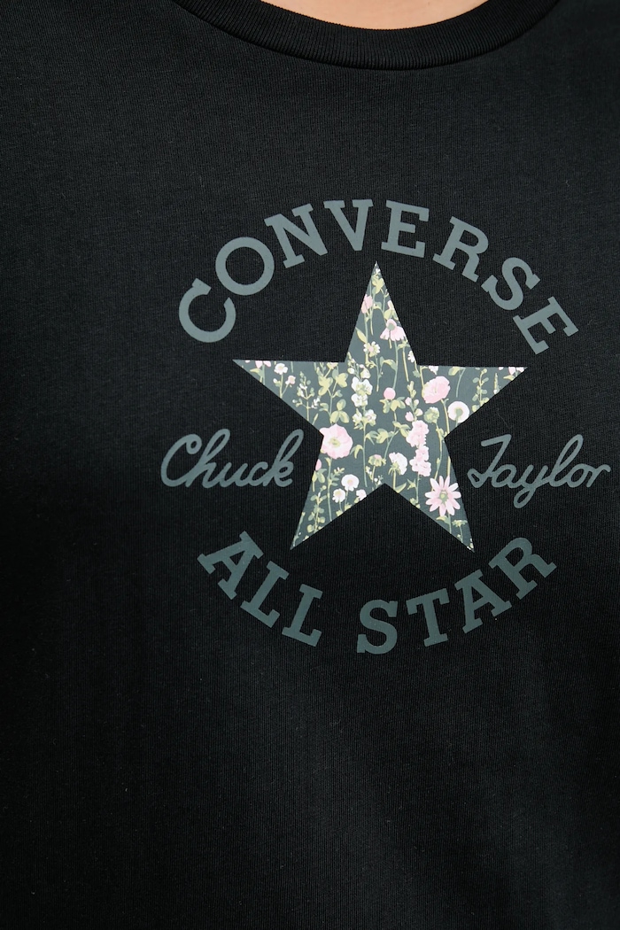 Converse tricou din bumbac 10027751.A02 negru