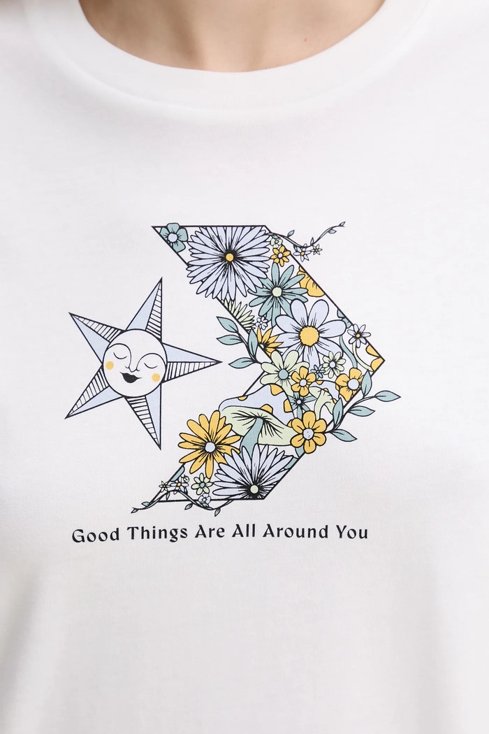 Converse tricou din bumbac 10027752.A02 alb