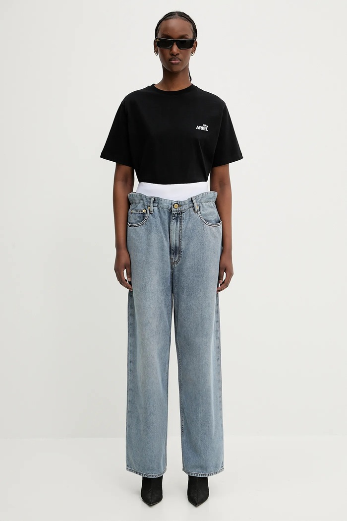 Coperni x Disney Ariel tricou din bumbac DJS03F5036ARI negru