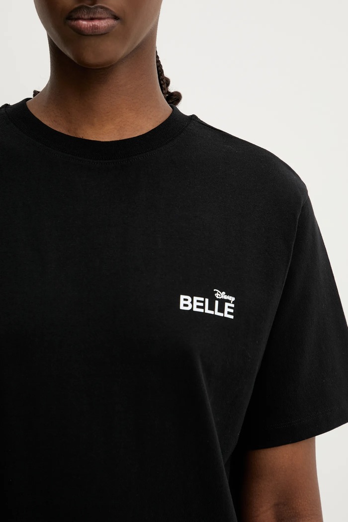 X Disney t-shirt bawełniany Belle coperni DJS03F5036BEL czarny
