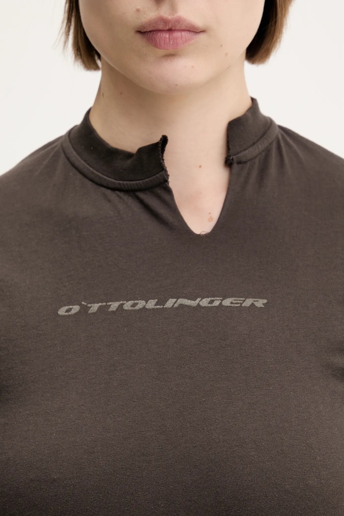 Ottolinger cotton t-shirt Cut Out 115.104015.02 brown