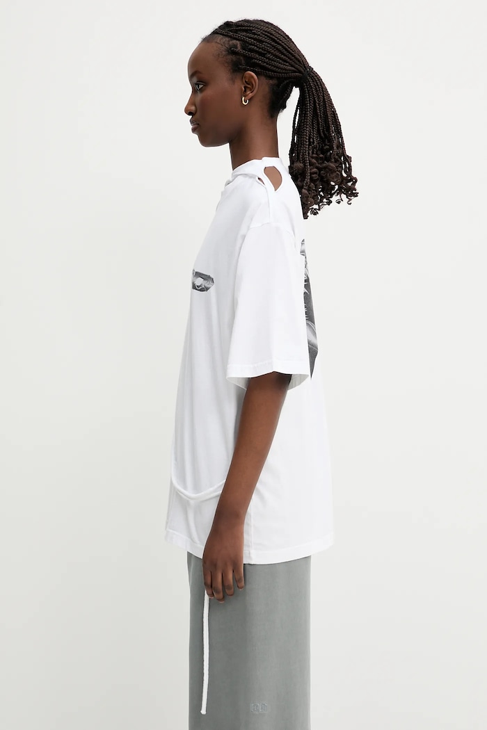 Ottolinger cotton t-shirt Oversized 115.103415.01 white SS25