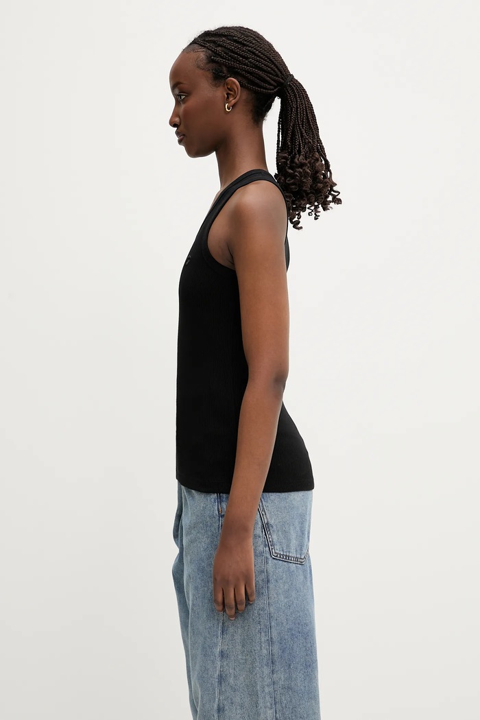 Coperni top din bumbac Rib Logo Tank COPJS12F5033 negru AA00