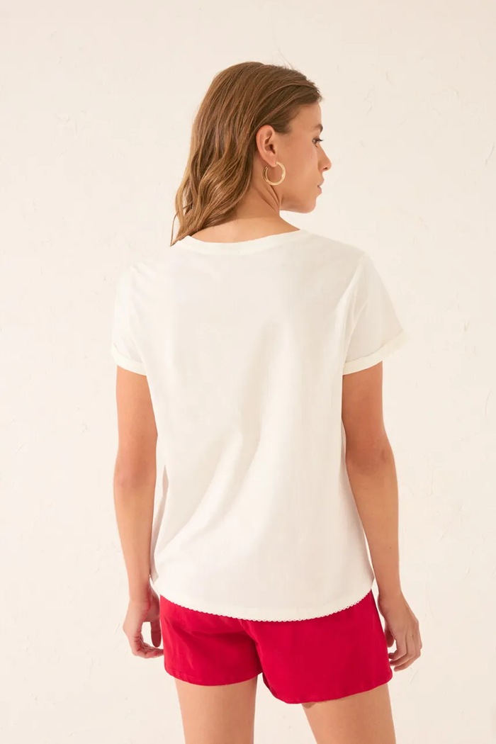 women'secret t-shirt bawełniany beżowy 3279705