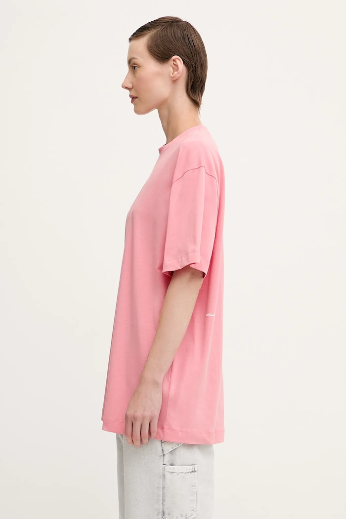 Bavlnené tričko Pangaia Midweight T-shirt 10000287. ružová SS25