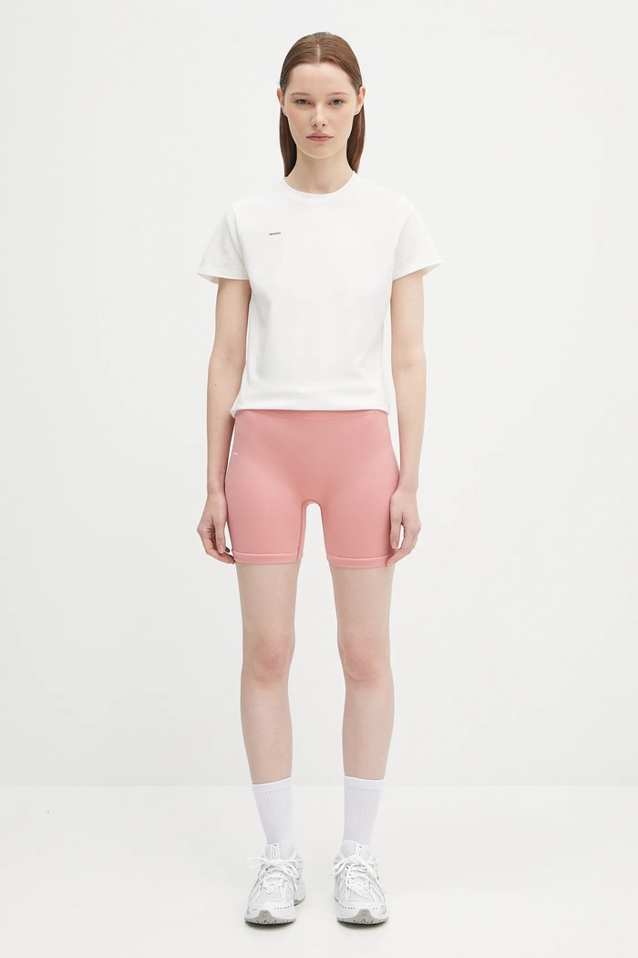 Pangaia tricou Cotton-Stretch T-shirt 10002430 alb