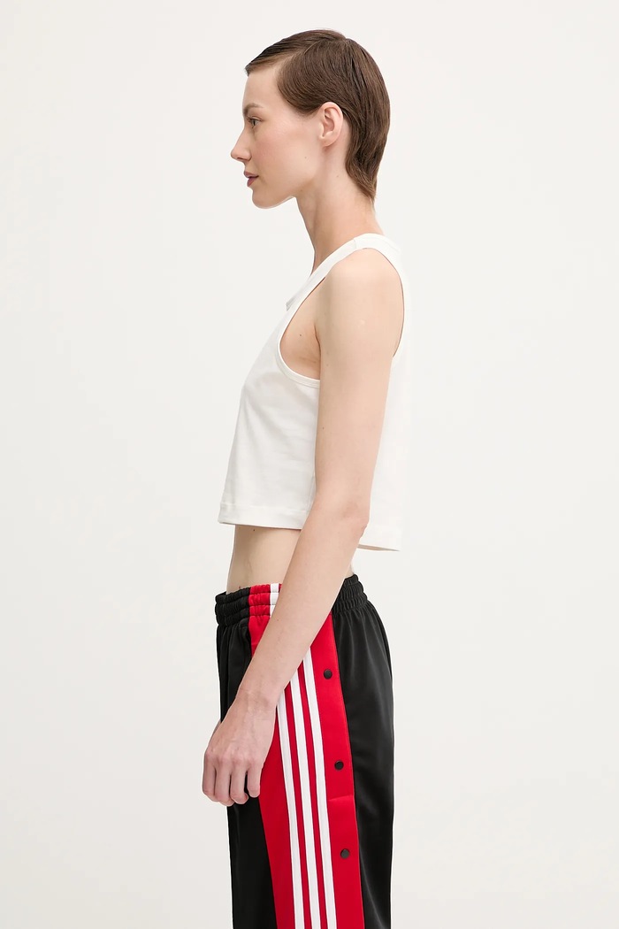 Pangaia top Cotton-Stretch Tank Top 10002428 white SS25